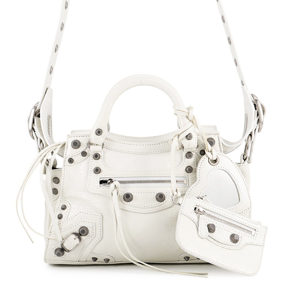 Balenciaga Neo Cagole XS Handbag, Arena Lambskin, 700940, BALENCIAGA 2-way Sh...